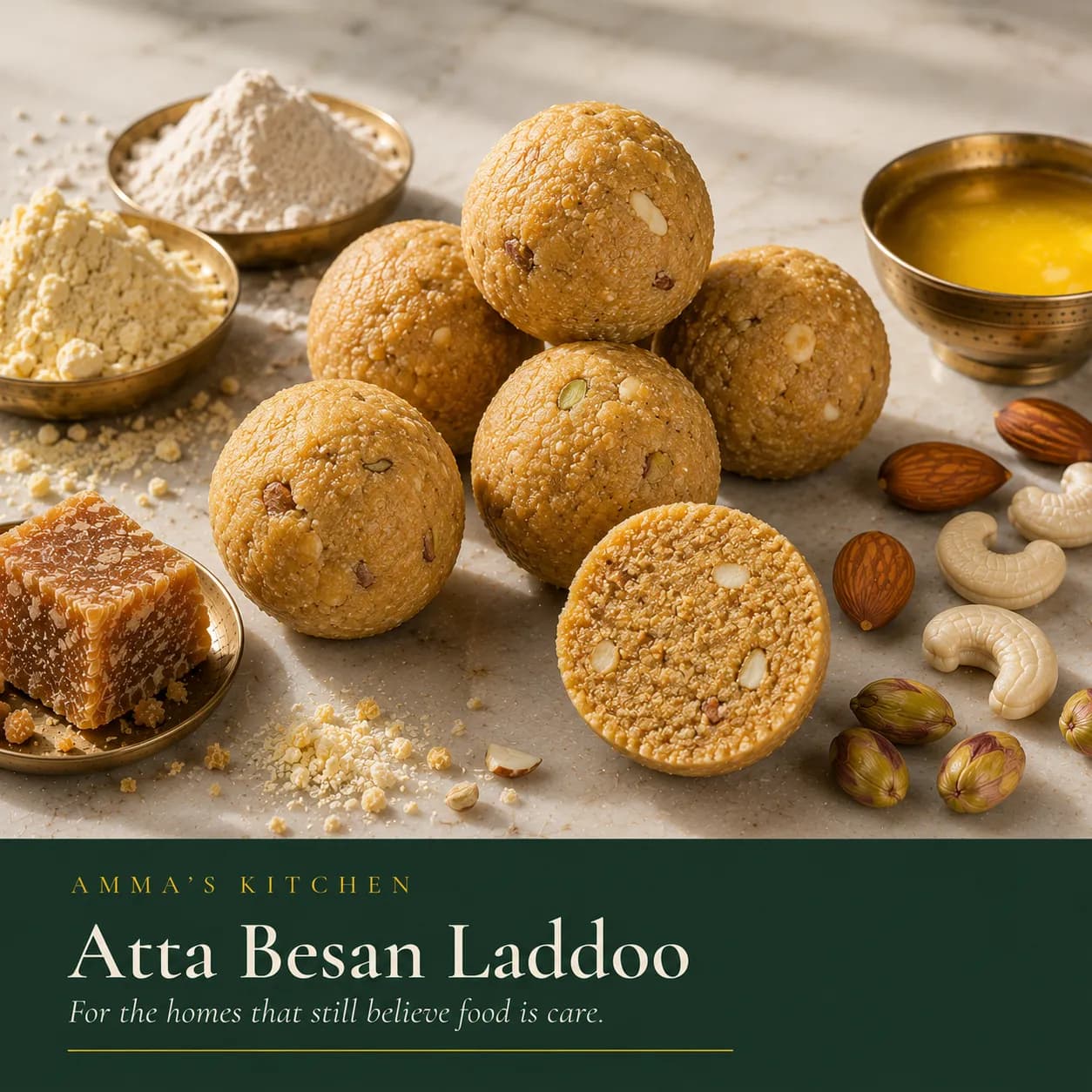 Atta Besan Laddoo | Classic Favourite | Everyday Energy