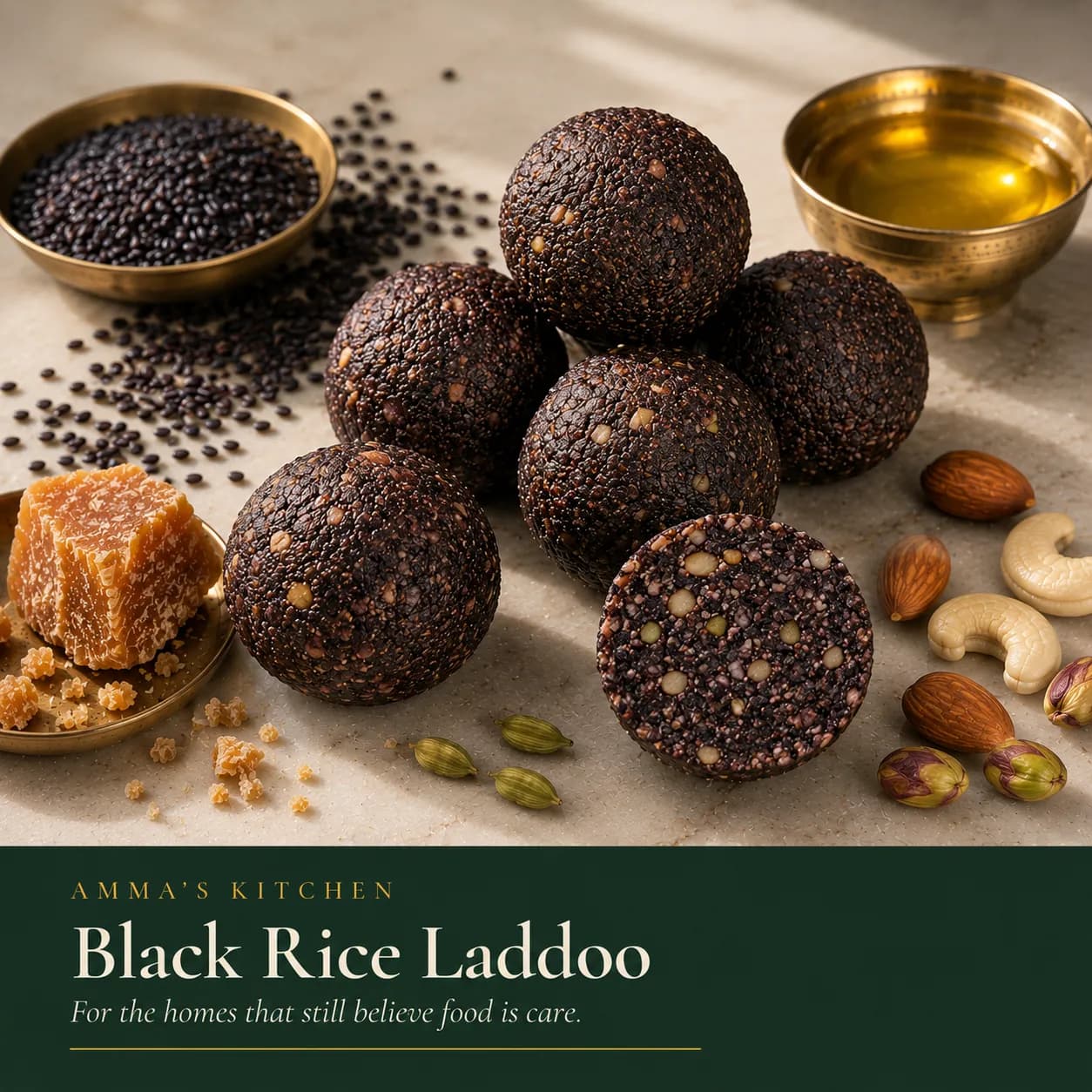 Black Rice Laddoo | Antioxidant-Rich | Superhero