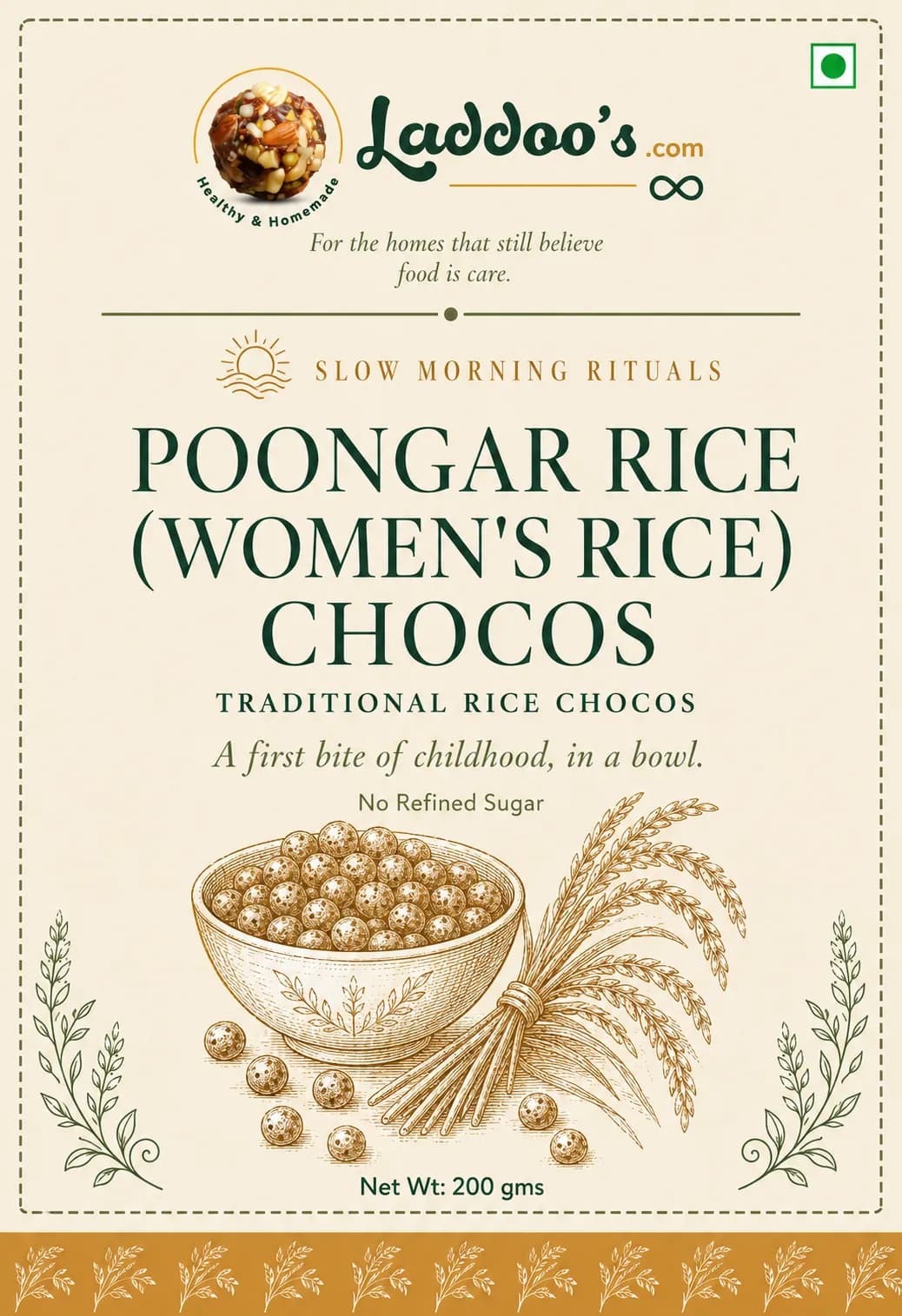 Traditional Rice Chocos – Poongar & Cocoa