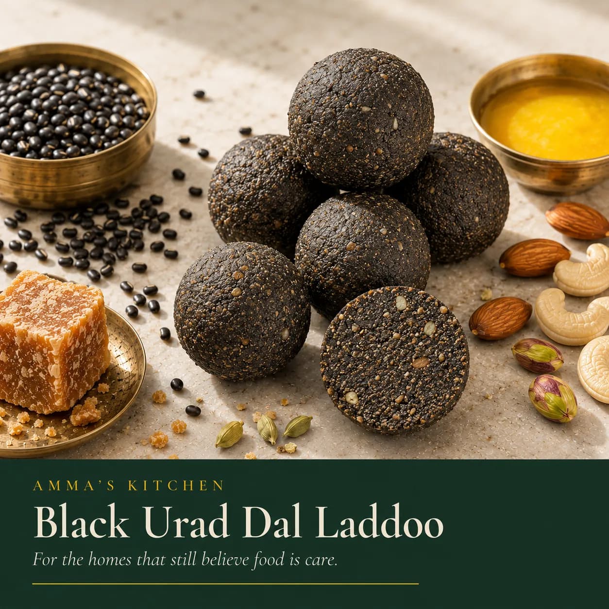 Black Urad Dal Laddoo | Strength | Supermom 