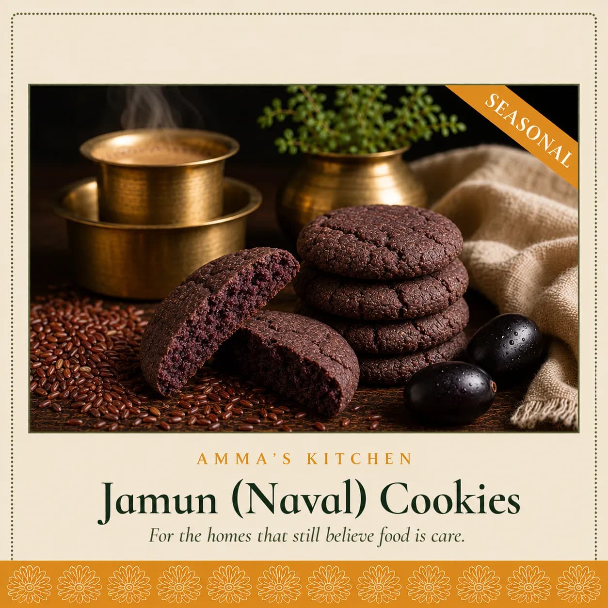 Jamun (Naval) Cookies | Seasonal · July