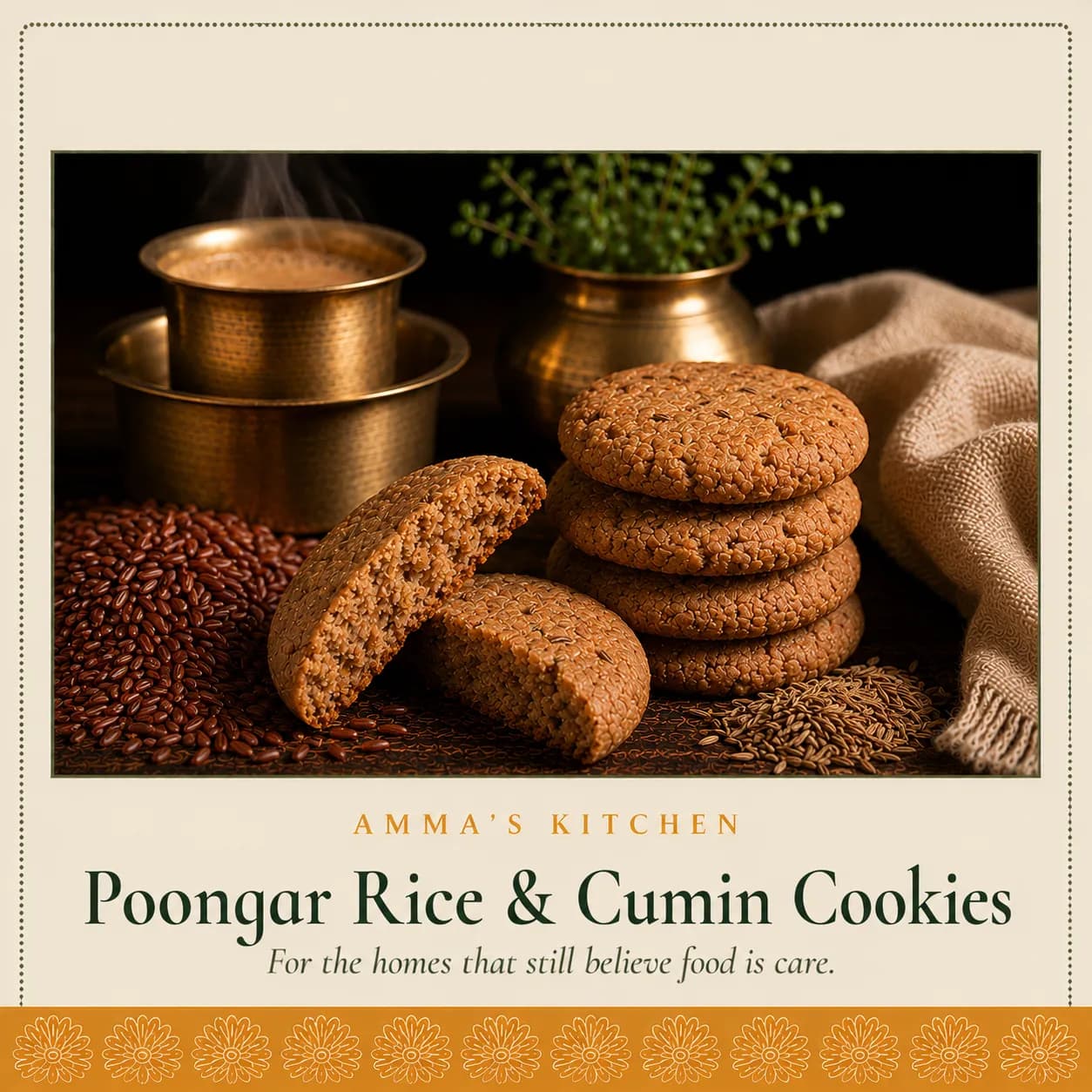 Poongar Rice & Cumin Cookies | Women's Wellness