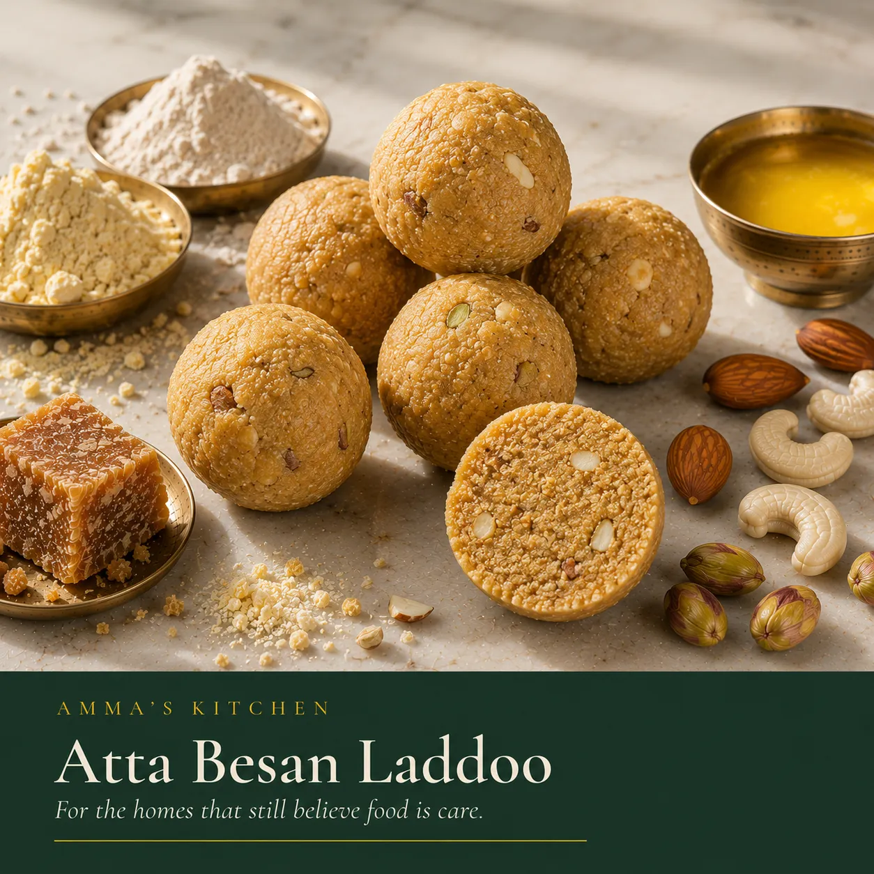 Atta Besan Laddoo | Classic Favourite | Everyday Energy