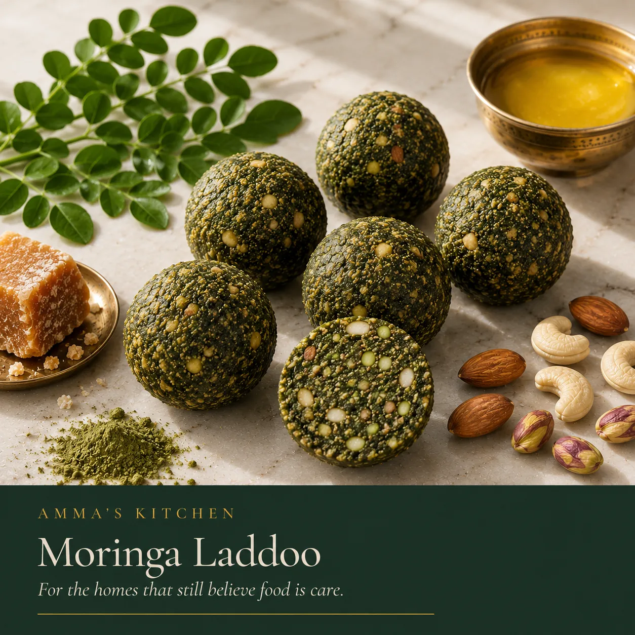 Moringa Laddoo | Iron-Rich | Supermom