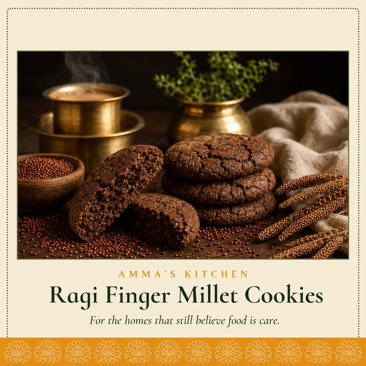 Ragi Finger Millet Cookies | Calcium-Rich