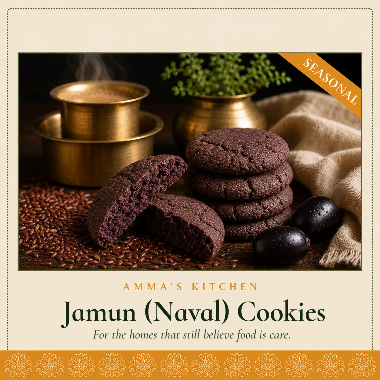 Jamun (Naval) Cookies | Seasonal · July