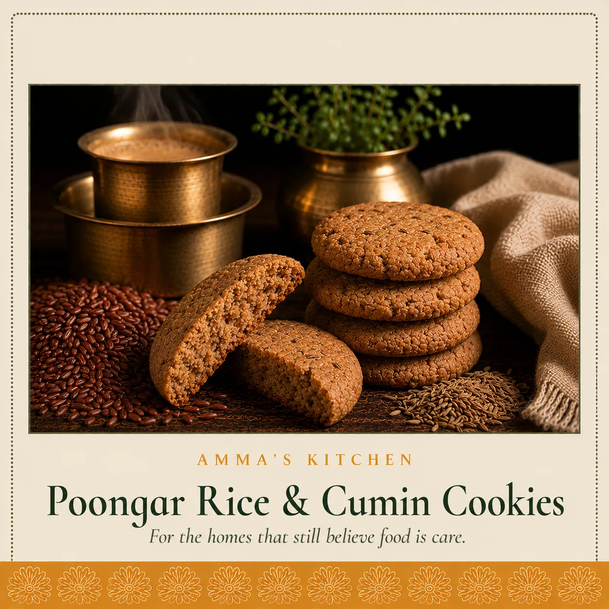 Poongar Rice & Cumin Cookies | Women's Wellness